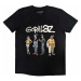 Gorillaz tričko, Spray Logo Group Black, pánské