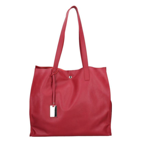 Dámská kožená kabelka Facebag Karolína - červená