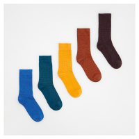Reserved - Sada 5 párů ponožek - Bordó