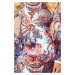 IRENE - Dámské šaty s rolákem a světle modrým orientálním vzorem 282-3