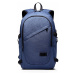 Modrý moderní batoh s USB portem Acxa Lulu Bags