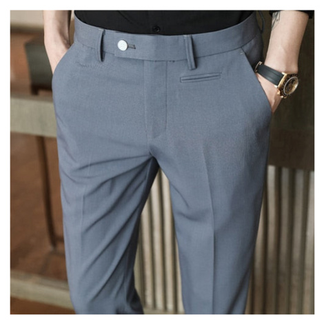 Pánské elegantní kalhoty Straight Casual JFC FASHION