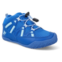 Barefoot kotníková obuv s membránou Ballop - Intense W blue modrá vegan