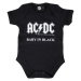 Dětské body dětské AC-DC - Baby in Black - METAL-KIDS - 504.30.8.7