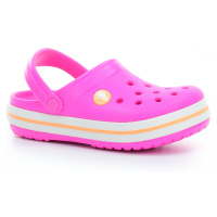 pantofle Crocs Crocband Clog K - Electric Pink/Cantaloupe