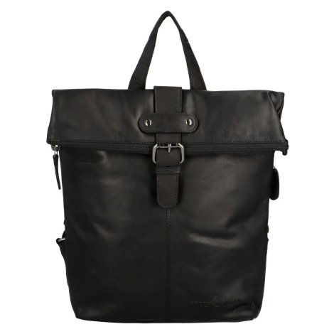 Luxusní kožený batoh Esma Johana, černá Greenwood