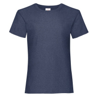 Navy Girls' T-shirt Valueweight Fruit of the Loom