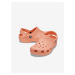 Meruňkové dětské pantofle Crocs
