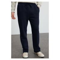 Trendyol Navy Blue Regular/Straight Cut Stitch Detailed Sweatpants