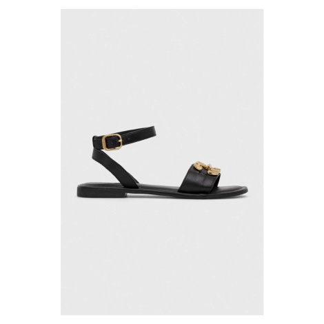 Kožené sandály Mexx Lena dámské, černá barva, MXCY011801W