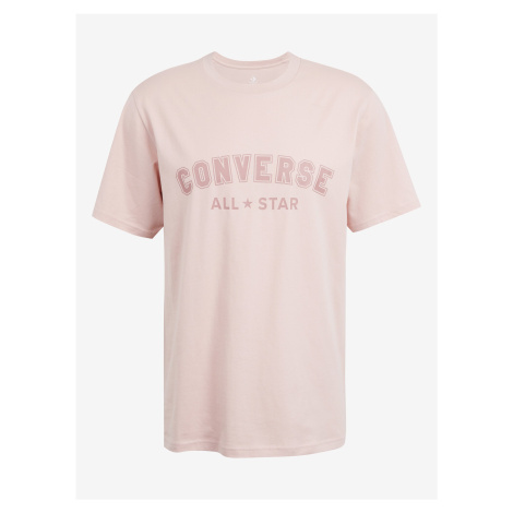 Světle růžové unisex tričko Converse Go-To All Star