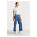 DŽÍNY GANT CROPPED WIDE JEANS modrá