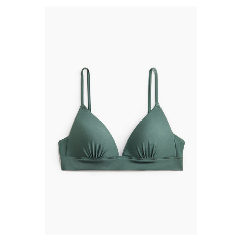 H & M - Bikinová push-upka's trojúhelníkovými košíčky - zelená H&M