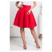 Červená áčková mini sukně