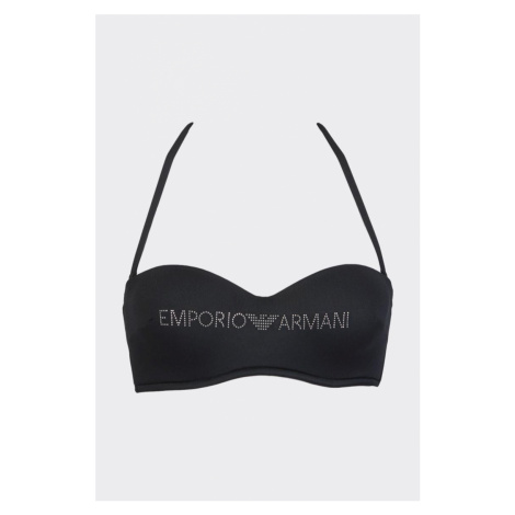 Emporio Armani Underwear Emporio Armani Logo Mariniére vrchní díl plavek - černá