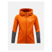 Mikina peak performance jr rider zip hood oranžová