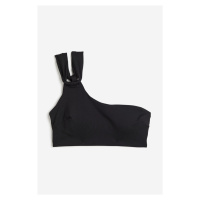 H & M - Vyztužená bikinová podprsenka's jedním ramínkem - černá