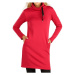 Dámské mikinové šaty s dlouhým rukávem Litex 7C075 | červená