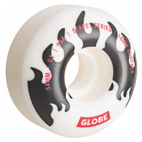 Skateboardová kolečka Globe G1 bílá/černá/Flames