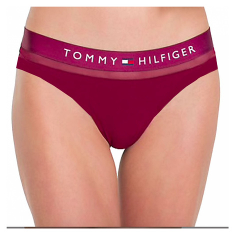 Tommy Hilfiger kalhotky Sheer Cotton vínové - Vínová