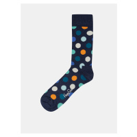 Tmavě modré puntíkované ponožky Happy Socks Big Dots