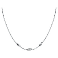Morellato Půvabný ocelový náhrdelník s krystaly Torchon SAWZ03