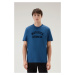 Tričko woolrich graphic tee blue lobster