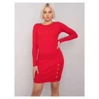 Červené vypasované šaty Aneeka RUE PARIS