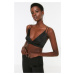 Trendyol Black Strap Detailed Satin Bustier