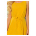 VICTORIA - Dámské trapézové šaty v medové barvě 296-5