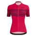 SANTINI Cyklistický dres s krátkým rukávem - TONO PROFILO LADY - růžová/černá