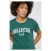Tričko Hollister Co. zelená barva