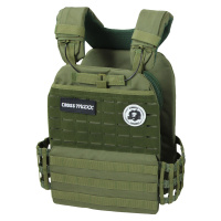 Lifemaxx Zátěžová vesta Crossmaxx Tactical vest - zelená Hmotnost: 2 x 4 kg