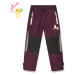 Dívčí zateplené outdoorové kalhoty - KUGO C7770, fialovorůžová Barva: Fialovorůžová