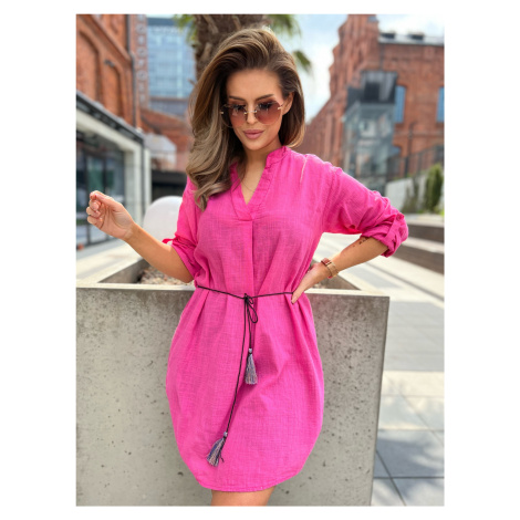 Růžové šaty a Bella BI-2021977.hotpink Och Bella