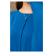 Šaty Lena královsky modré s dlouhým rukávem z biobavlny
