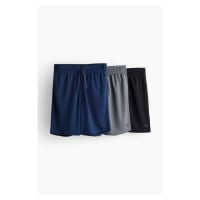 H & M - Sportovní šortky ze'síťoviny DryMove™ 3 kusy - černá