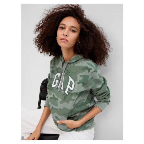GAP HERITAGE Pullover Hoodie dámská mikina maskáčová