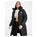 Element longline puffer jacket in black