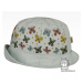 Bavlněný letní klobouk Dráče - Mallorca 23, zelinkavá, motýlci Barva: Zelinkavá