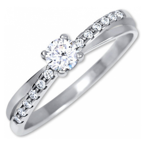 Brilio Silver Stříbrný zásnubní prsten 426 001 00541 04