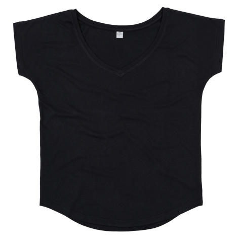 Mantis Dámské triko do V z organické bavlny P147 Black