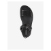 Černé dámské kožené sandály Geox Xand