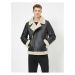 Koton Winter Jacket - Black - Biker jackets