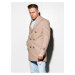 Béžový pánský oversize kabát Ombre Clothing C429