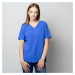 Dámské tričko modré barvy s přídavkem lnu 10909