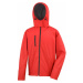 3 vrstvá pánská softshellová bunda s kapucí - Červená