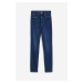 H & M - True To You Skinny Ultra High Ankle Jeans - modrá