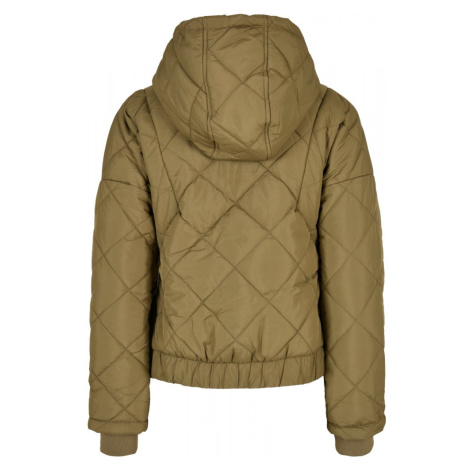 Ladies Oversized Diamond Quilted Pull Over Jacket - tiniolive Urban Classics