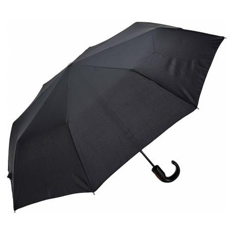 Černý pánský vystřelovací deštník se zahnutou rukojetí Loeni Doppler